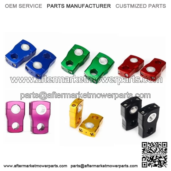 Pivoting Handlebar Risers 2 Inch Rise 7/8" 1 1/8" Bar For Polaris RZR Arctic Cat Fits: Yamaha - Image 2