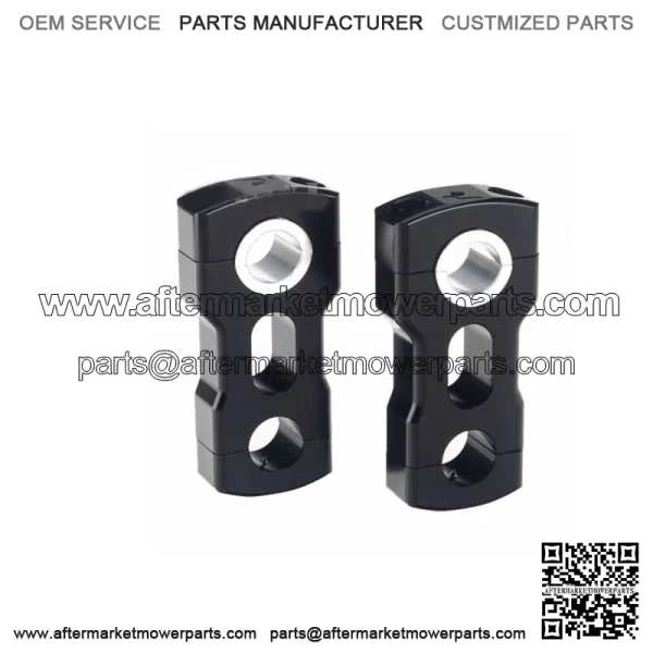 ATV Pivoting Handlebar Risers 3" for Polaris RZR Ranger Arctic 7/8" & 11/8" Bar Fits: Yamaha - Image 2