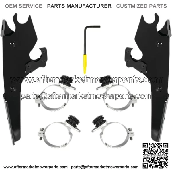 Batwing Fairing Trigger-Lock Mounting Kit Black MEB2056