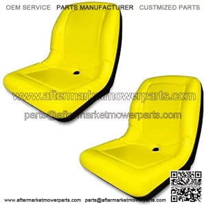 TRAC SEATS (2 Seats) Yellow Seat for John Deere Gator CS TS TX 4X2 AM133476 - High Back Seats