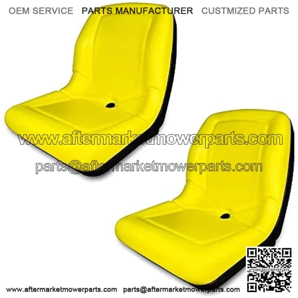 TRAC SEATS (2 Seats) Yellow Seat for John Deere Gator CS TS TX 4X2 AM133476 - High Back Seats