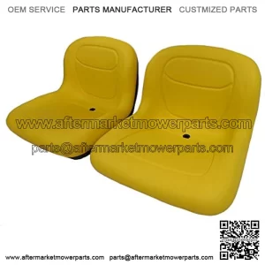TWO YELLOW PIVOT STYLE SEATS Fits John Deere CS GATORS < 39999 SERIAL NUMBER #OA